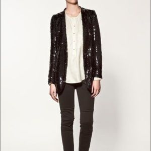 zara glitter jacket